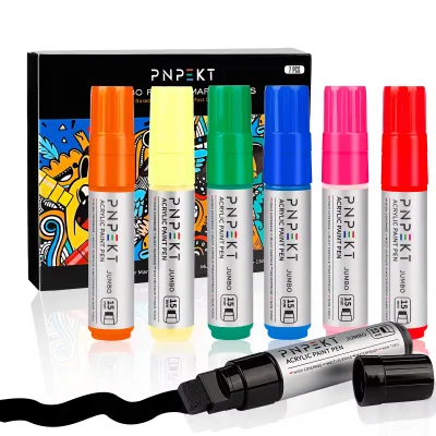 Custom Art Chalk Markers Liquid Chalk Marker Pens for Chalkboards Windows Glass Cars Erasable Fine Tip