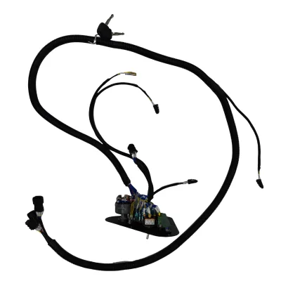 Custom Connection Line Male Plug Adapter Cable Agricultural Machinery Excavator Back Digger Skid Steer Loader Wire Harness