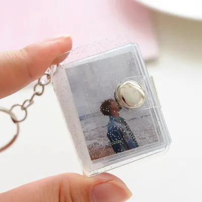 Mini Photo Frame PVC 1Inch 2Inch Photo Album Keychain Photo Keychain Pendant