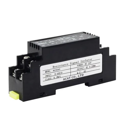 0.1%FS High Precision Resistance Transmitter 1 in 1Out 0-500ohm 0-20KΩ Resistance signal Acquisition Module 4-20mA 0-10V Output