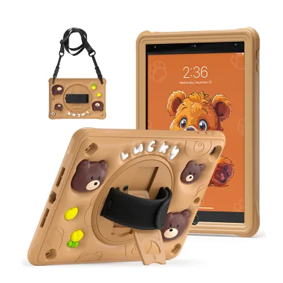 Luxury Case for iPad 10th 10.9 Shockproof Handle Kickstand EVA Cute Kids DIY Cartoon Tablet Cover