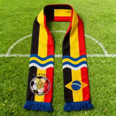 Football Scarf, Made of 100% Acrylic or Polyester, Customized Designs Are Accepted
