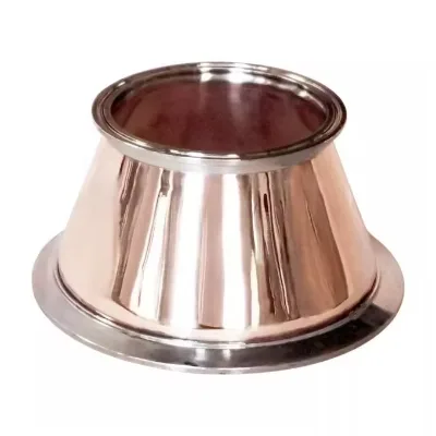 Copper Part 6 Inches ,6.5 Inches to 4 Inches Reducer for Distiller