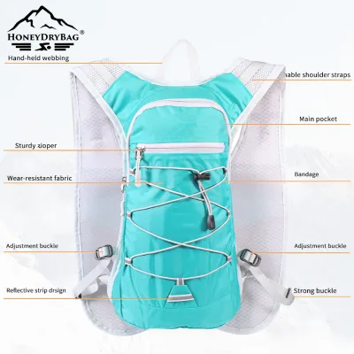 2025 Factory Hot Sale Men's Lightweight Trail Running Vest Portable Hydration Backpack with Water Bladder