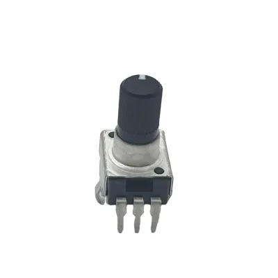 9mm Horizontal Rotary Potentiometer 3-Pin Linear Taper 1K-100K Ohm Free Samples for PCB/Audio Equipment