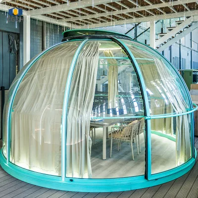 Prefab PU Crystal Starry Camping Transparent Dome Gazebo Bubble Restaurant House Bubble House for Sale