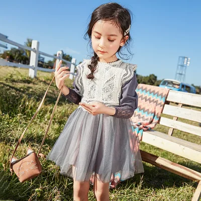 New Products Kids Model Korean Child Little Girls Dress for Kids Designing of Small Direct Buy China