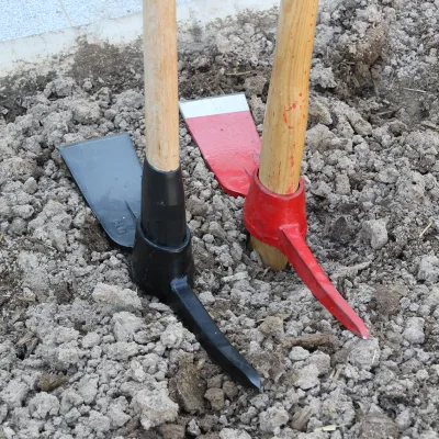 Heavy-Duty Stainless Steel Pickaxe with Reinforced Handle for Rock Breaking and Excavation in Mining Operations