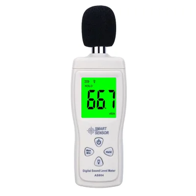 SMART SENSOR AS804 LCD Display Sound Level Meter, Digital Sound Level Meter for Home Machine Industrial