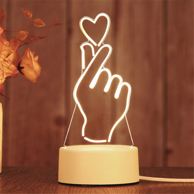 Led Table Lamp Night Light Desk Study Bedside Lamps Home Decor Modern Wake up Lights Reading Friendships Bedroom