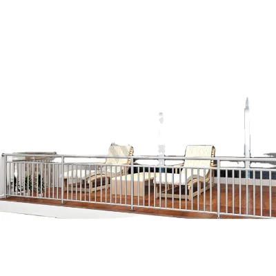 High Quality Guardrail for Outdoor Villa Deck Stairs Balcony Protection Rust Corrosion Resistant Modern Wire Drawing Design