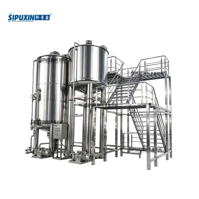 Combined Homogenizer Mixer 10 Ton Steam Heating Stainless Steel AC Motor Gear Pump Liquid Detergent Making Machine Dispersing