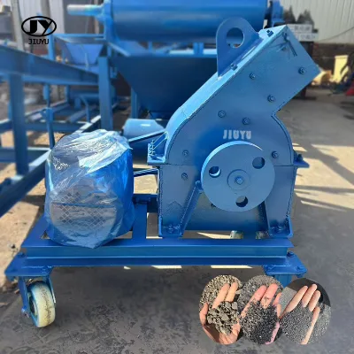 JIUYU Personal Household Cement Block Crusher  Price Including Motor and Mobile Base Micro Hammer Break