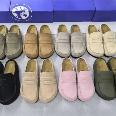 Original German Birkenstocks Real Leather Cork Sandals Hot Sale Adjustable Shoulder Strap Cork Sandals Support Oem/men and Women