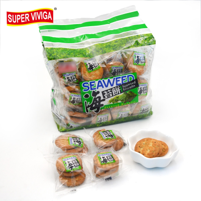 OEM Chinese Traditional Sea Salt Mini Butter Seaweed Cookies Biscuits
