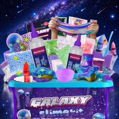 Slime Starry Sky Foaming Glue Slime Bubble Glue Set Crystal Mud Stress Relief Toy