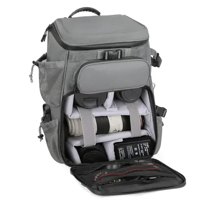 Portable Photography Gear Backpack Camera Backpack  Multi-Pocket Organizer for Mirrorless Cameras & Lenses