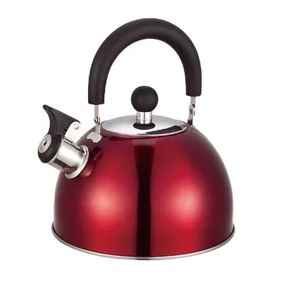 Modern Stainless Steel Whistling Tea & Water Kettle with Glass Cover Eco-Friendly Classic Design for Home and Hotel Use