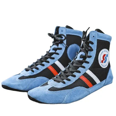 Hot Sale New Custom Name Brand High Quality Light Weight Boxing Shoes Wrestling Boxing Shoes for Men Wrestling Shoes