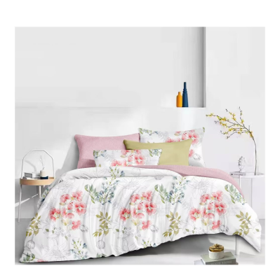 SUNWIN Super Soft 100GSM Microfiber Sheet Sets for Home Floral 6 Piece Bed Sheet Set Printed Bedsheets Bedding Set