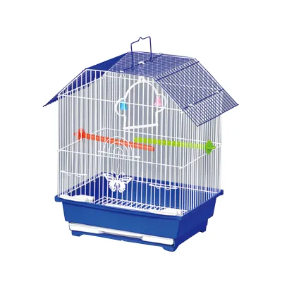 Customizable Large Metal Iron Wire Bird Parrots Finches Canary Cage with Handle and Removable 3 Tiers Bird Cage Canary Breeding