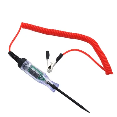 3~48V Automobile Electric Pen Measuring Electric Pen Spring Wire Red test Pen