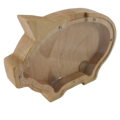 Custom Wooden Piggy Bank Creative Animal Shape Piggy Bank