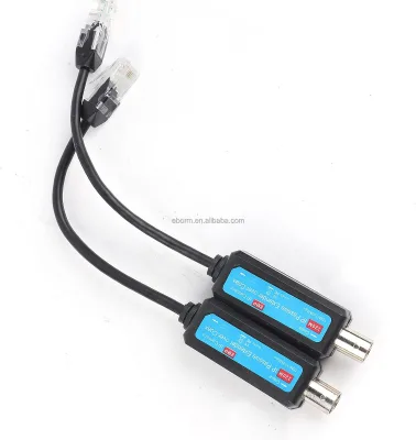 8mp Coaxial Extender Ip Passive Ethernet Over Coax Converter Used for CCTV IP Camera 220meter Max Support Poe Camera