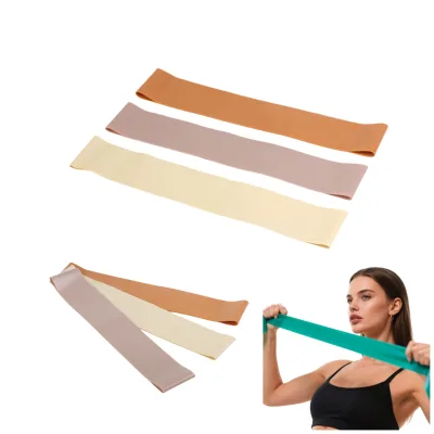 Free Sample Wholesale Custom TPE Resistance Loop Exercise Bands Set Effective Fitness Workouts and Exercise Routines