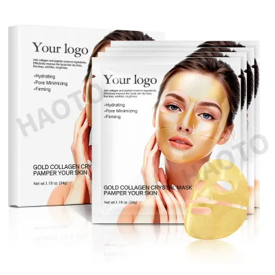 Private Label 24K Gold Facial Mask Collagen Mask Anti Aging Moisturizing Mask