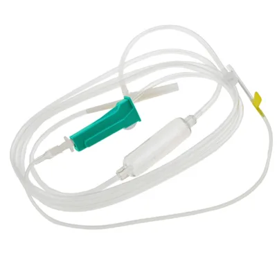 Whole Price GREAT FARM GF-1607 16*50 Needle Large Animals Infusion Plastic Tubes 160cm Flow Rate Controller Set for Cattle Horse