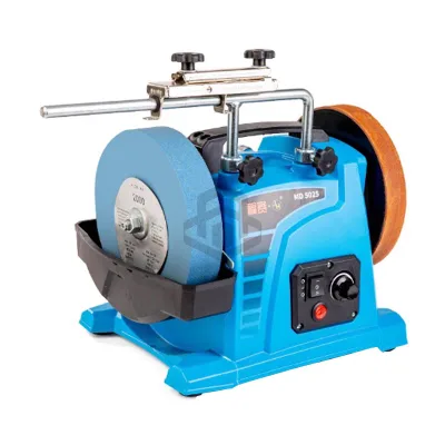 Electric Double-Wheel Desktop Knife Sharpener 8inch Water-Cooled Cowhide Wheel Sharpener Machine Tool Equipment