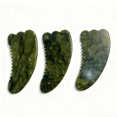 Wholesale 100% Natural Xiuyan Jade Gua Sha Green Jade Gua Sha Scraping Board Gua Sha
