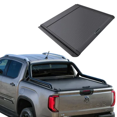 Factory New Hot Selling Waterproof Retractable Pickup Tonneau Cover for Volkswagen Amarok Manual Roll Aluminum Alloy Locking