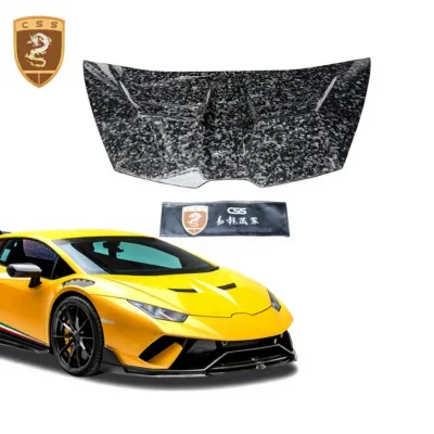 Good Fitment Vors Style Forged Carbon Fiber Automobile Engine Bonnet Hood for Lamborghi Huracan Lp580 Lp610