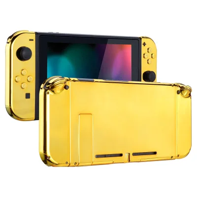 Chroming Gold Custom Full Shell for Nintendo Switch, DIY Mod Replacement Case