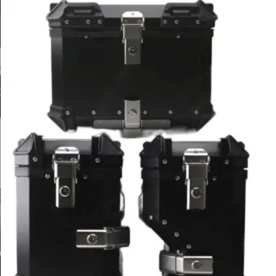Direct Sales Motorcycle Tail Box test Box 37L Motorcycle 1200  Aluminum Alloy 45L Bracket Three-box Combination
