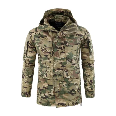 Hot Sale Outdoor Printed Windbreaker Waterproof Outwear Hunting Jacket Hiking Clothes