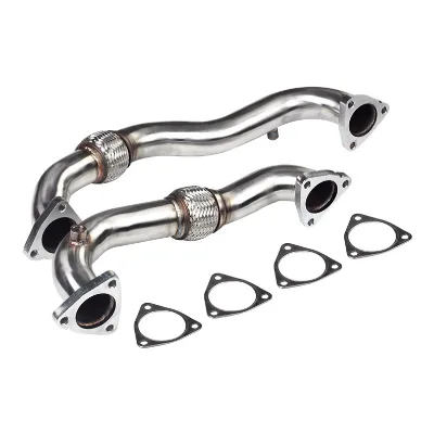 Aftermarket New AutomSpare Parts 201 Stainless Steel Exhaust Pipe Replacement Gasket Kits for Ford 6.4L Powerstroke Diesel 08-10