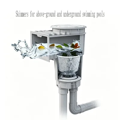 Wide-mouth Skimmer Outlet Fittings for Surface and Underground Swimming Pools - Surface Skimmers