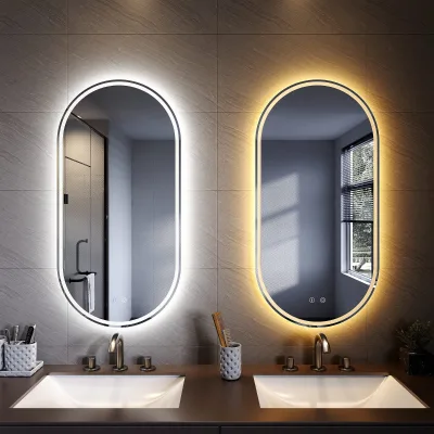 Modern Smart Android WIFI Round Mirror with Touch Sensor Bluetooth Music Available in 3mm 4mm 5mm Glass Thicknesses