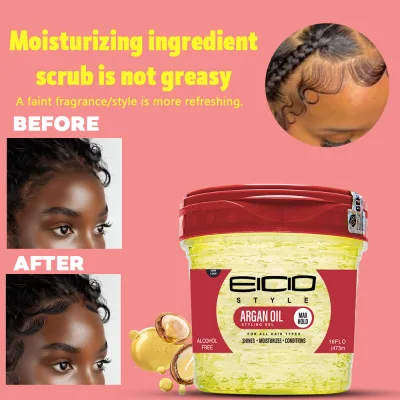 Cambodia Salon 473ML Volume Hair Styling Hair Wax Gel Edge Control Keep Style Daily Use Hair Gel
