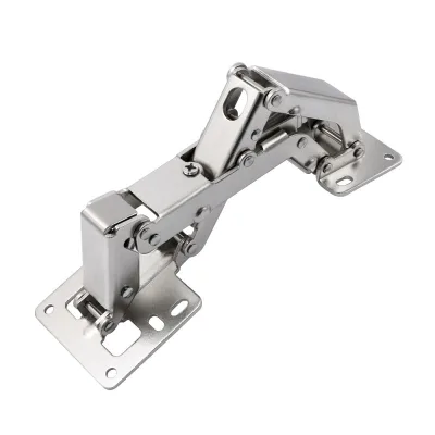 Bridge-shaped Pin Hinge Hardware for Cabinet Door Folding Without Drilling