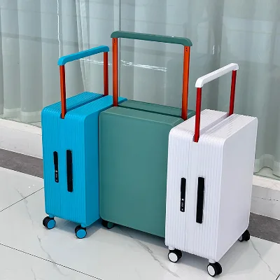 Fashion Design Cartoon Aluminum Frame Anti-Scratch Durable 20Inch Pure PC Luggage Suitcase Compartment Silent Rotating Wheels