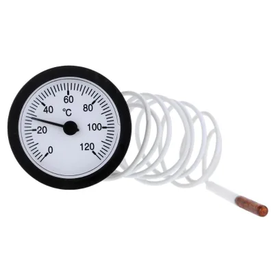 Dial 52mm Boiler Industrial Capillary Thermometer Hot Water Temperature Gauge