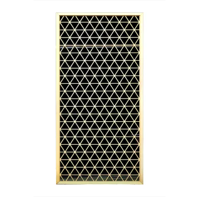 Custom Metal Partition for Outdoor Patio Aluminium Plate Engraving Brass Hollow Entry Door Steel Panel for Villas Garden Decor
