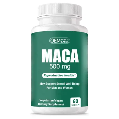 Plant Extracts Black Maca Root Capsules Healthcare Supplement Maca Capsules for Men Butt Hips Enlargement Maca Plus Capsules
