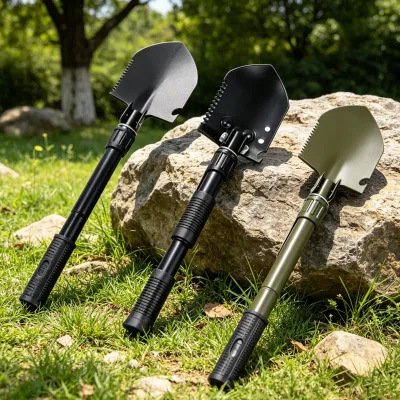 Multi-functional Folding Shovel-Portable Lightweight Durable for Planting Flowers Rescue Operations Fishing Camping