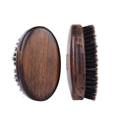 Abeis High Quality Wood Large Boar Bristle Shaving Brush Black Walnut Wood Handle Beard Brush Great for Thick Beard