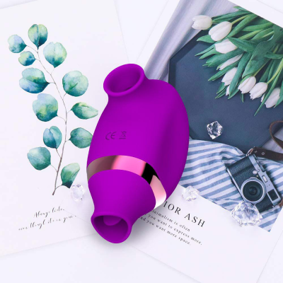 This Purple Adult Toy has 7 Sucking and Licking Modes for Varied Climax Experiences Clitoris Vibrator